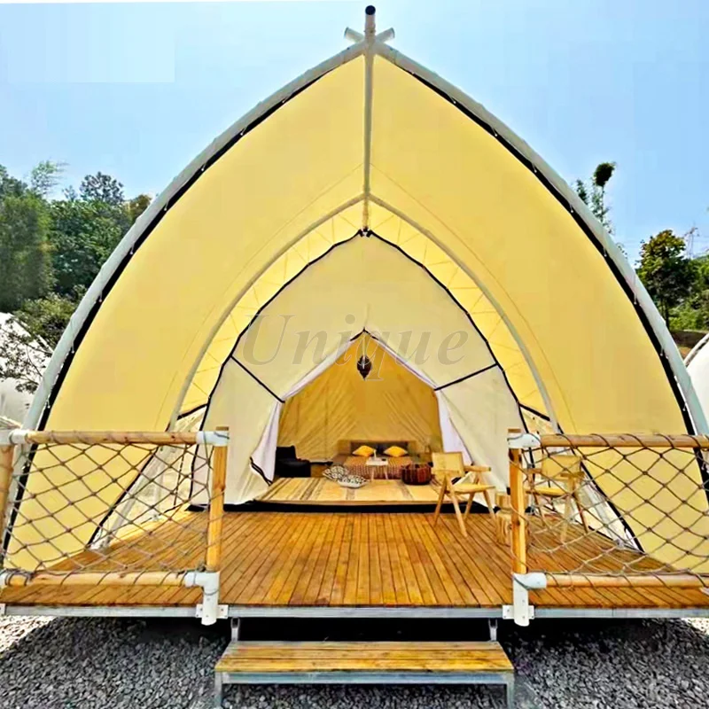 Luxury Outdoor Gamping Tourism Hotel Tent, Prefab Waterproof Resort, Safari Tents, Camping