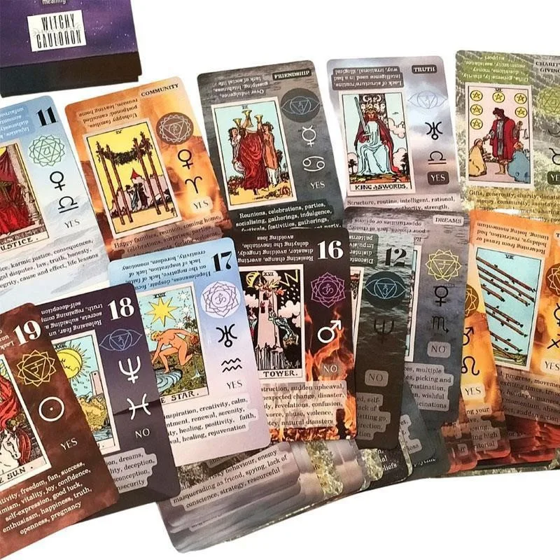 Tarot Cards for Beginners,Learning Tarot Deck,No Guide Book Needed,Tarot Cards with Meanings on Them (Español),78 Cards Reversed