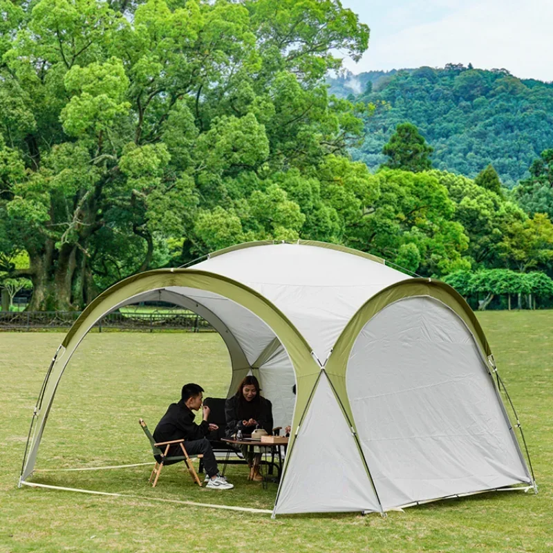 Dome canopy Super outdoor yurt tent eggshell canopy rain-proof sun-proof silver-coated sunshade