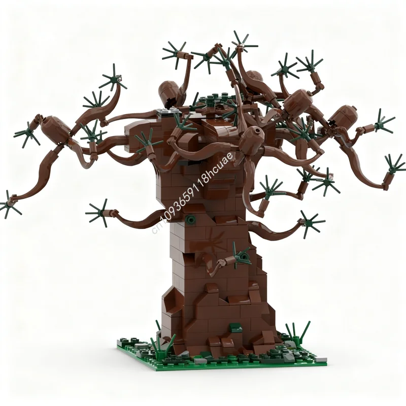 

480 деталей MOC Модель Волшебного ивы Гарри Поттера, конструктор, рождественский подарок, архитектурные сборные игрушки, креативное образовательное DIY-решение