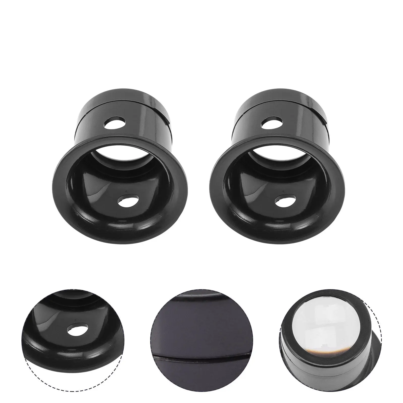 4Pcs Repair Loupe Magnifier Suitable for Complex Jewelry Watch Coin Stamp Inspection 10X Portable Resin Jewelers Loupe