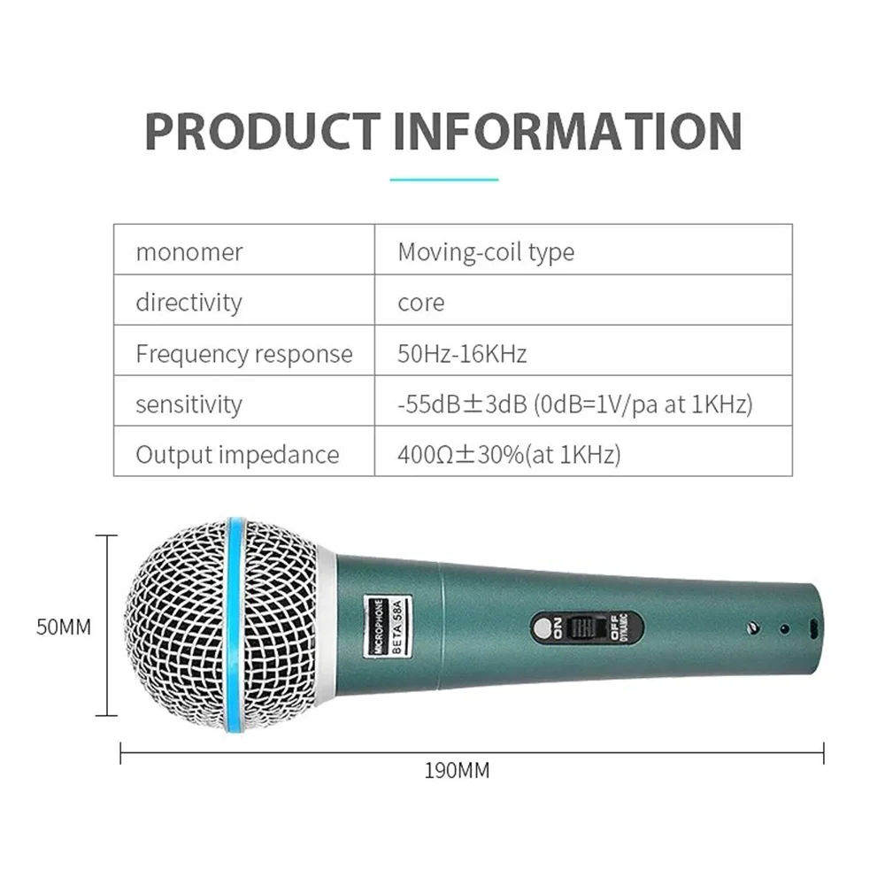 BETA58A BETA58 supercardioid Dynamic Microphone For Stage Singing Professional Wired Mic for Shure Karaoke Recording Vocal