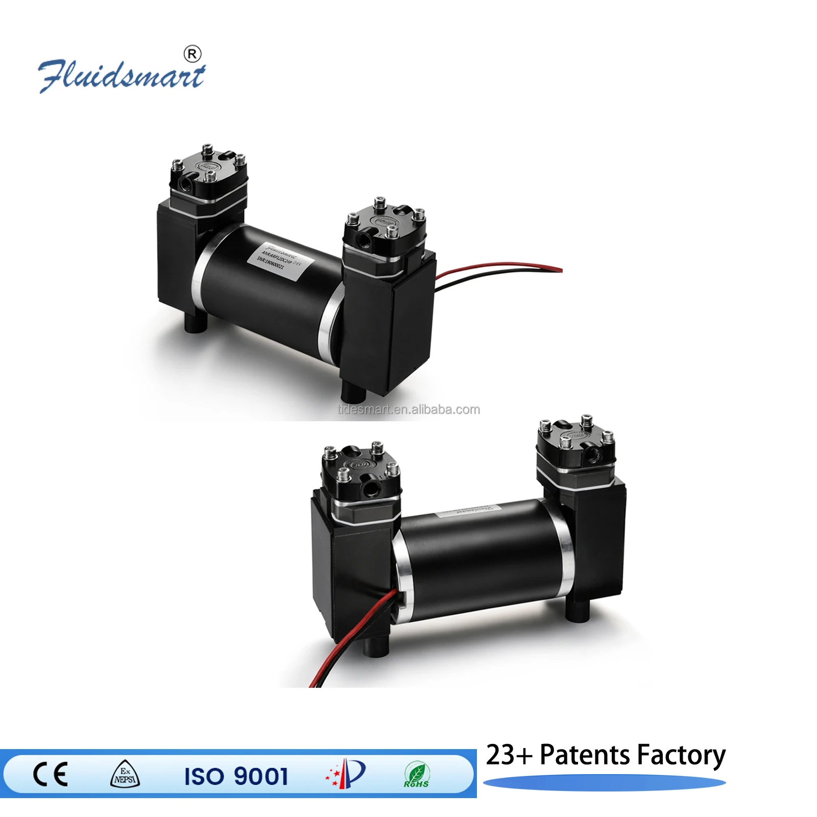 24v Dc Piston Vacuum Pump Steady Flow 10bar Micro air Pump for Bubble Level Gauge view 3
