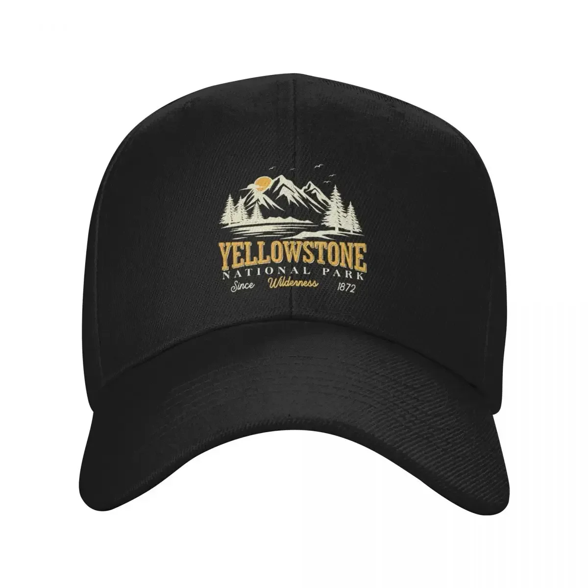 Personalized Vintage Yellowstone National Park Baseball Cap For Men Women Breathable Dad Hat Outdoor Snapback Caps