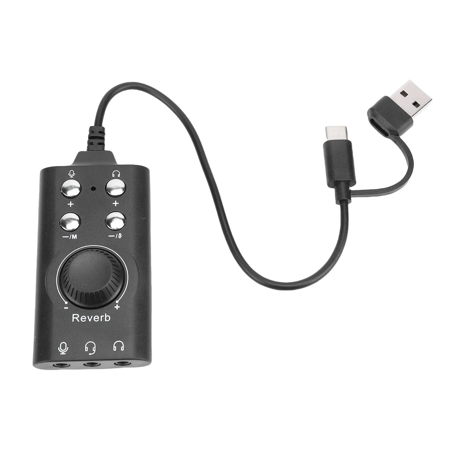 

USB Sound Card External Stereo Sound Card with Volume Control USB to 3.5mm Jack Sound Adapter for PC Laptop Desktop Headset