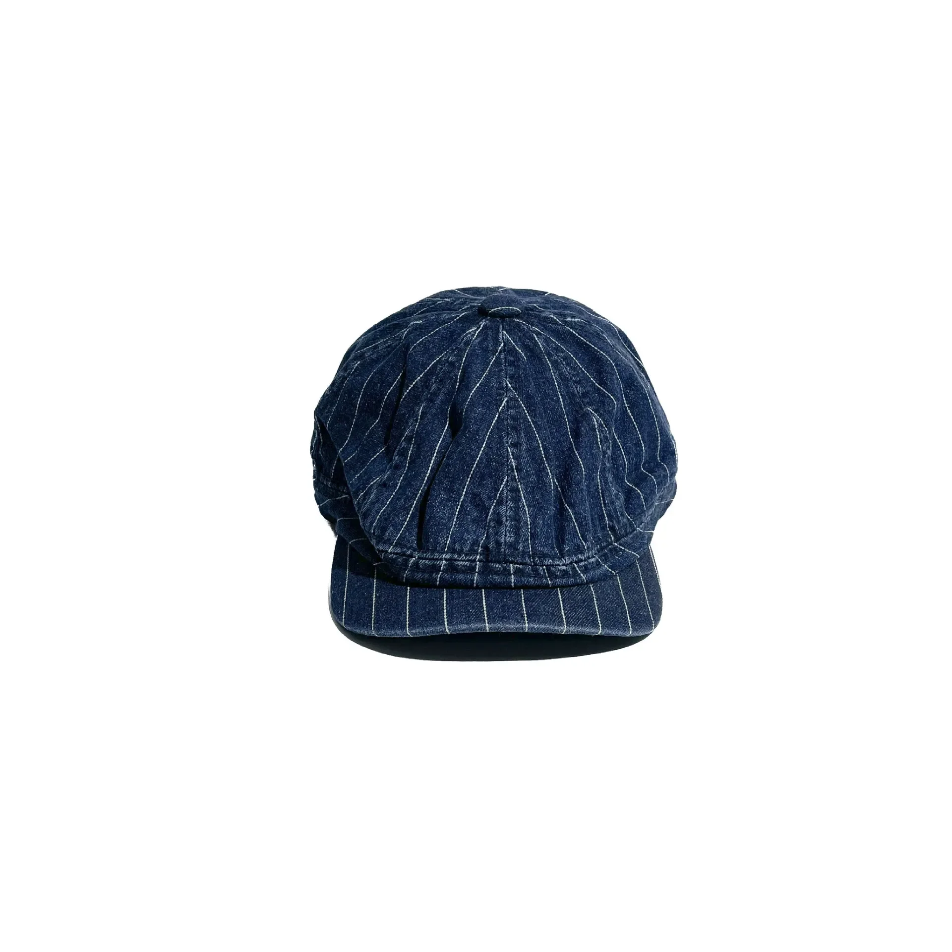 

New Japanese Retro Washed Striped Denim Forward Hat Men's and Women's Spring and Autumn Outdoor Sunshade Newsboy Caps Gorras