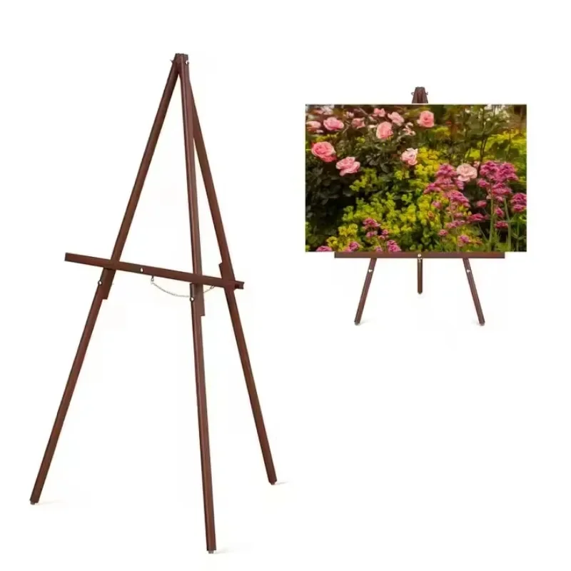 

Wooden Portable Painting Easel, Adjustable Poster Stand with Tripod Easel for Painting, Wedding Sign, Drawing, Canvas