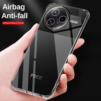 F7Ultra Case Anti-Yellower Transparent Soft Cover For Poco F7 Ultra Poko Little F 7 Pro F7Pro 5G Clear Crystal Shockproof Coque