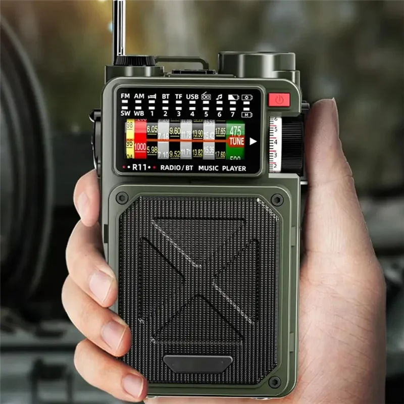 【ГОРЯЧИЙ】Ручной аварийный солнечный радиоприемник Солнечная Bluetooth уличная сигнализация для кемпинга Радио Bluetooth для уличной сигнализации для кемпинга