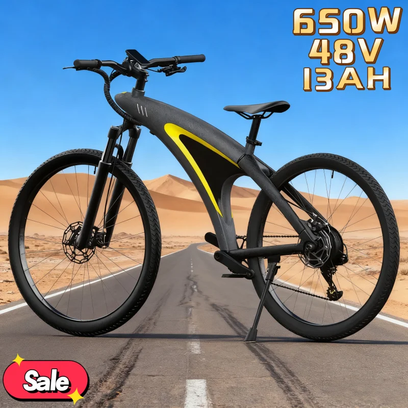 

High-looking electric bicycle, urban fashion 650W 48V 13AH capacity battery life-generation commuter electric bike