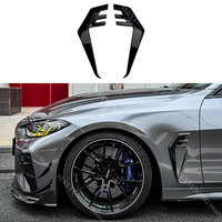 For BMW 4 Series 2-Door G22 G23 2020-2025 Side Bumper Air Vent Cover Splitters Side Fender Intake Blade Trim Exterior Bodykits