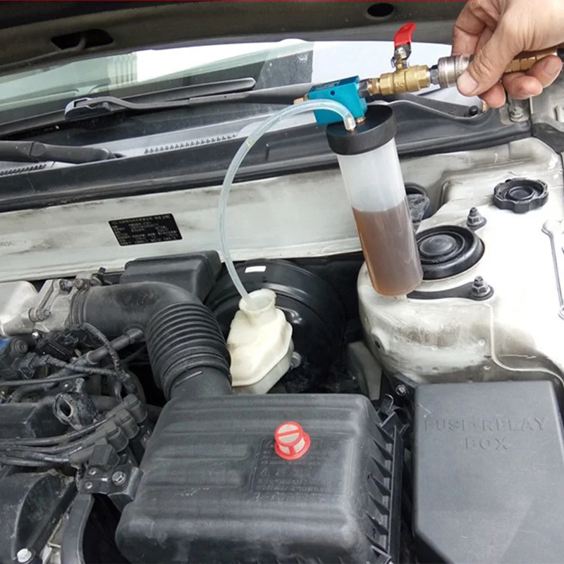 Uniwersalne narzędzie do wymiany płynu hamulcowego w samochodzie Automatyczne sprzęgło hydrauliczne Pompa olejowa Odpowietrznik oleju Wymiana opróżnione narzędzie do motocykla samochodowego — zdjęcie 7