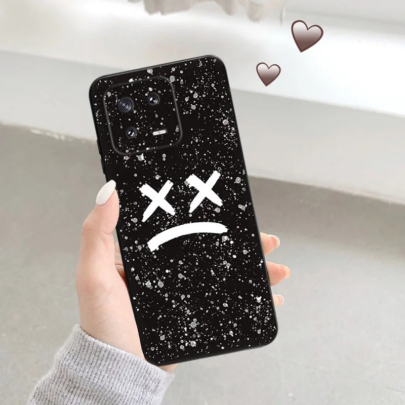 Black Matte Phone Case for Redmi Note12 Note13 5G Xiaomi 13 12 Pro 12C 12X 12T 13C 12S Lite L-Lil P-Peep Rapper Soft Cover image 3