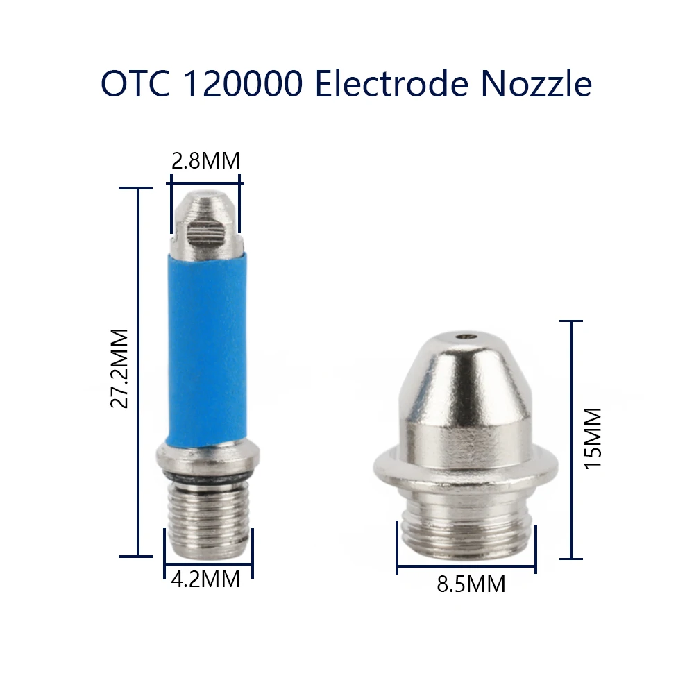 High Quality OTC12000 Plasma Consumables H839M00 Electrode and H839K03 0.8mm-30amp Nozzle