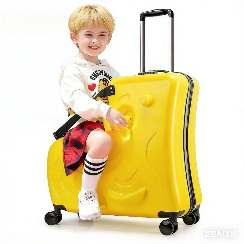 

Kids Ride On Suitcase with Wheels Scooter Luggage for Toddlers Travel Durable Children's Suitcase for Boys & Girls Outdoor