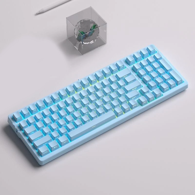 131 toetsen achtergrondverlichting keycaps, glans door zijprint keycaps set, PBT OEM hoogte dropshipping