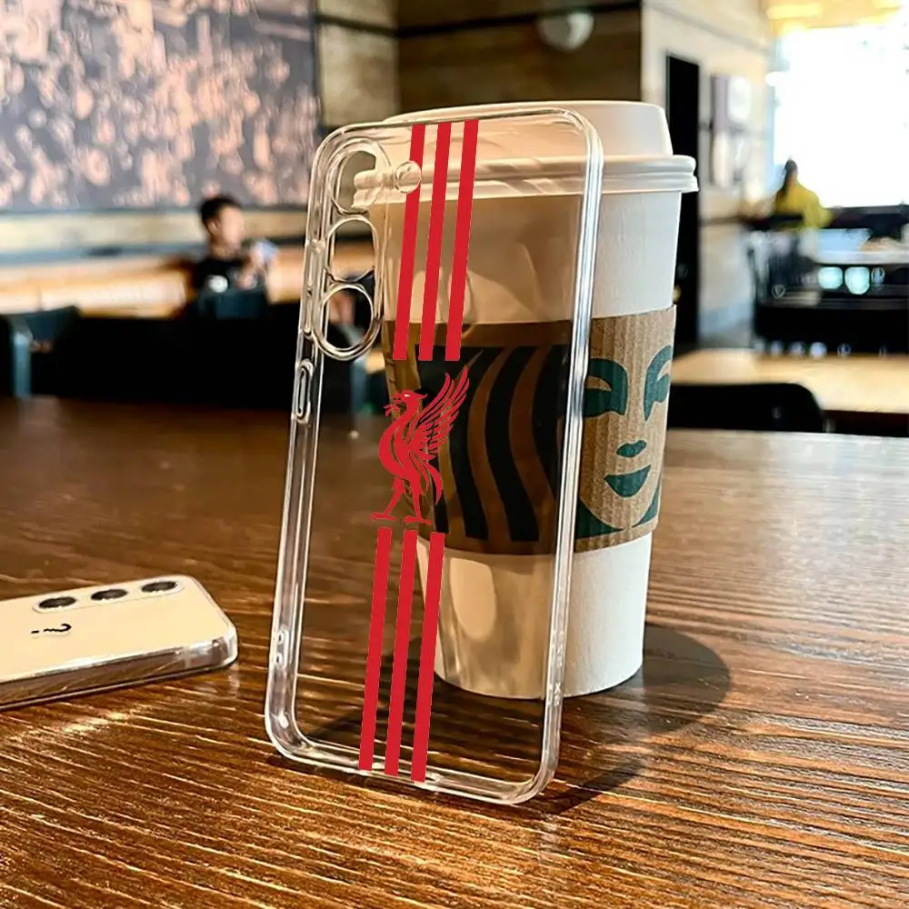 

Чехол для телефона F-football Liverpool-1 для SamsungS25,24,21,22,23,30,Ultra,20,Plus,Fe,Lite,Note,10,9,5G, прозрачный чехол