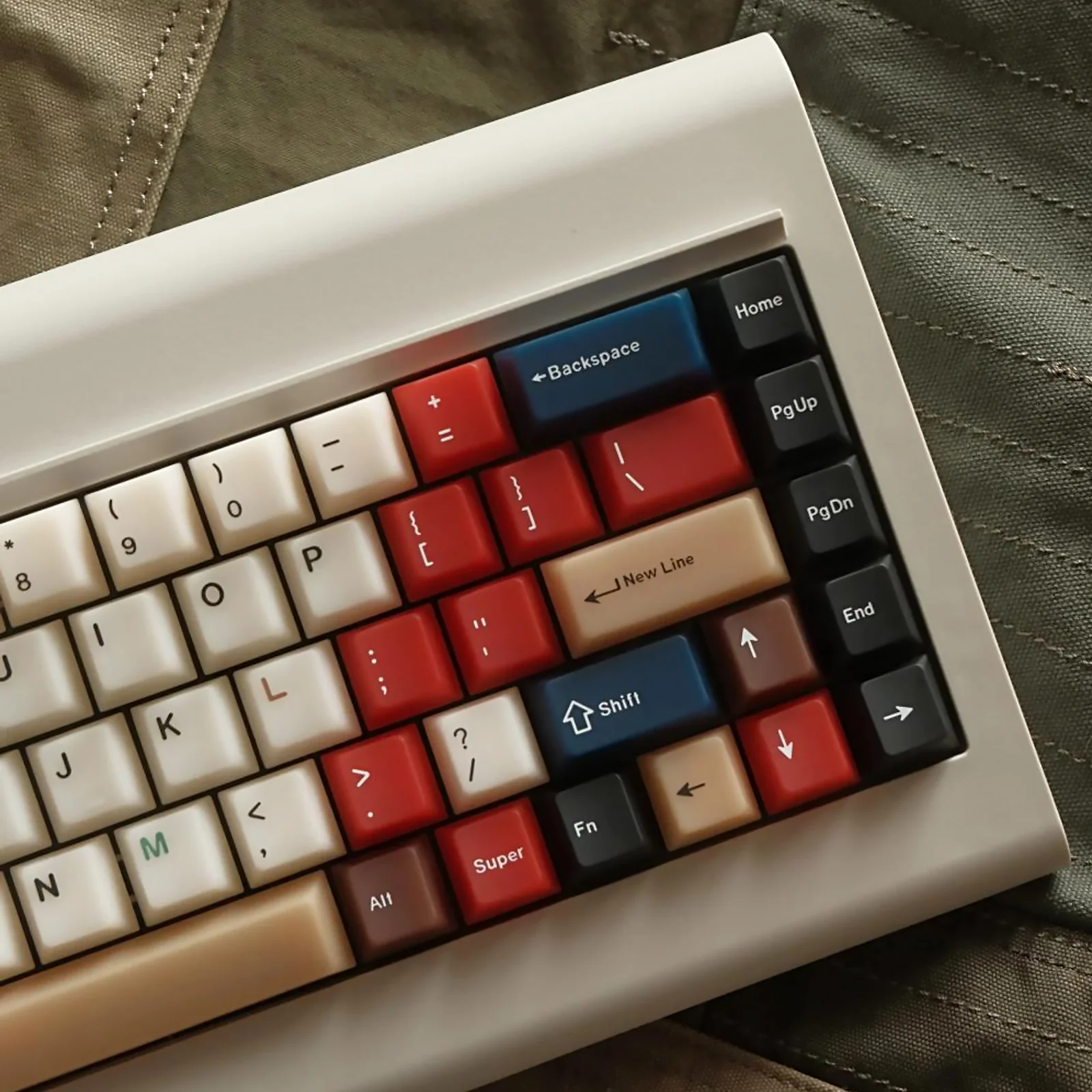 7 Color Vintage Mixed Light Themed PC Translucent Cherry Profile Keycaps 186 Keys for Cherry Mx Switch Mechanical Keyboards view 4