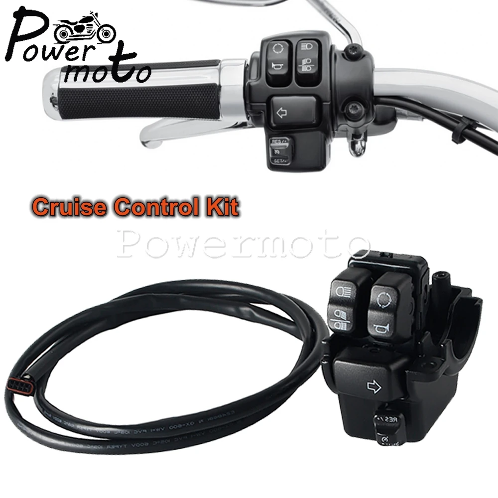 Motorcycle Switches Horn Button Turn Signal Electric Fog Lamp Light Start Handlebar Controller Switch For Harley Softail 2016-25
