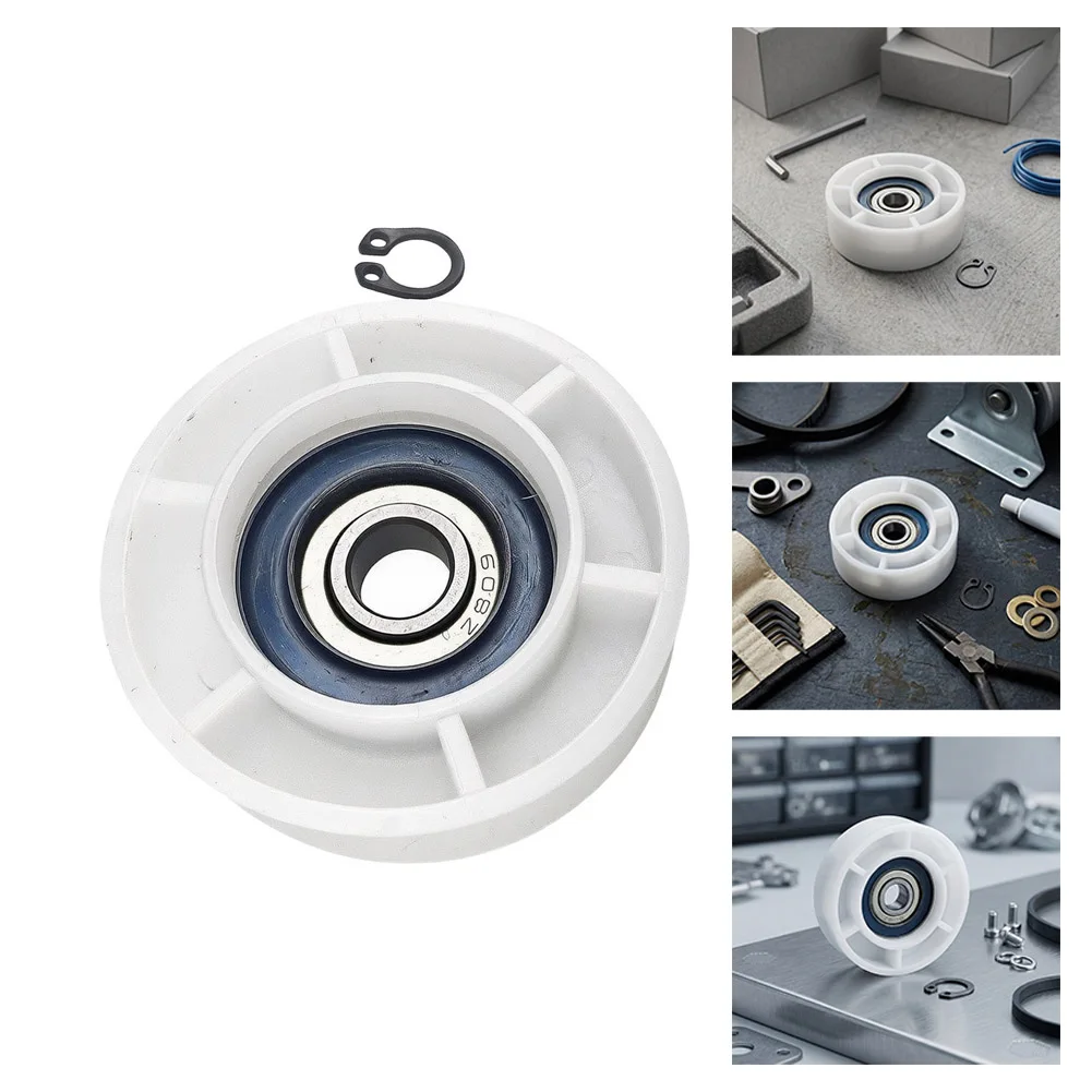 Tumble Dryer Part Tension Pulley For Dryer Repair High Durability Plastic Noise Reduction Design Easy Installation