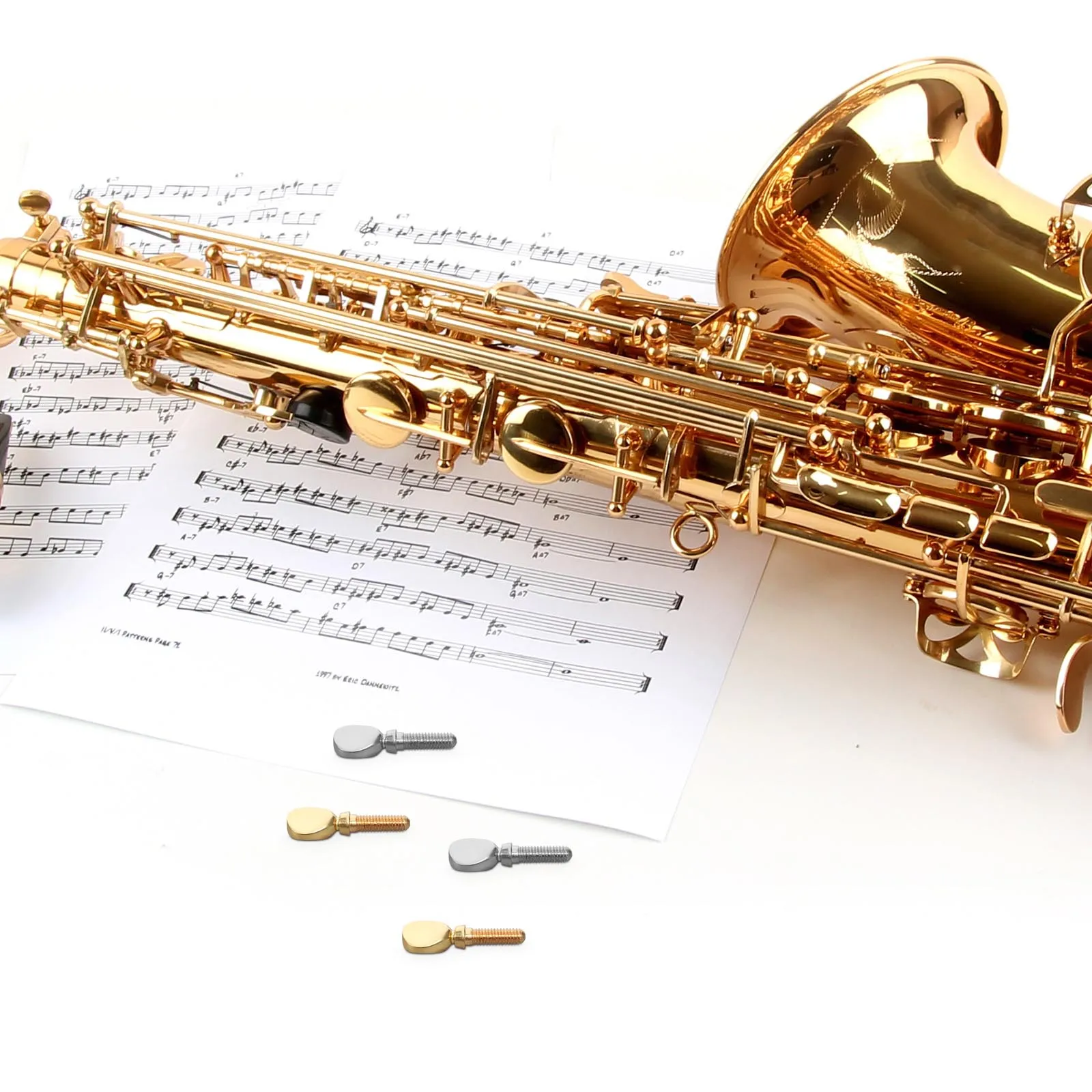

4 Pcs Mouth Head Clip Screw Saxophone Neck Cork Part Key Button Instruments Clarinet Repair Screws Fixing Replacement Parts for