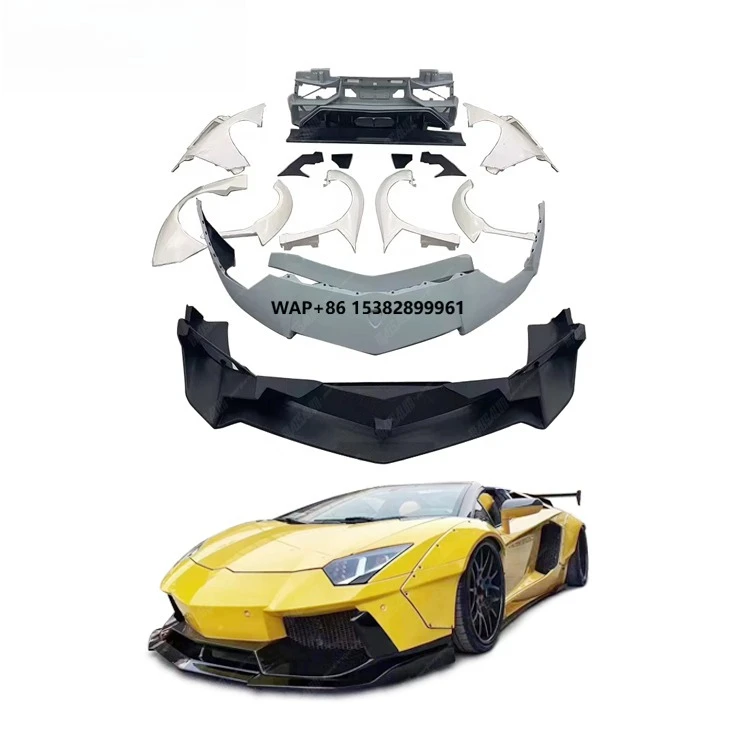 

Tuning LB Style Wide Body Kit for Aventador LP700 Front Rear Bumper Fender Spoiler Car Kit