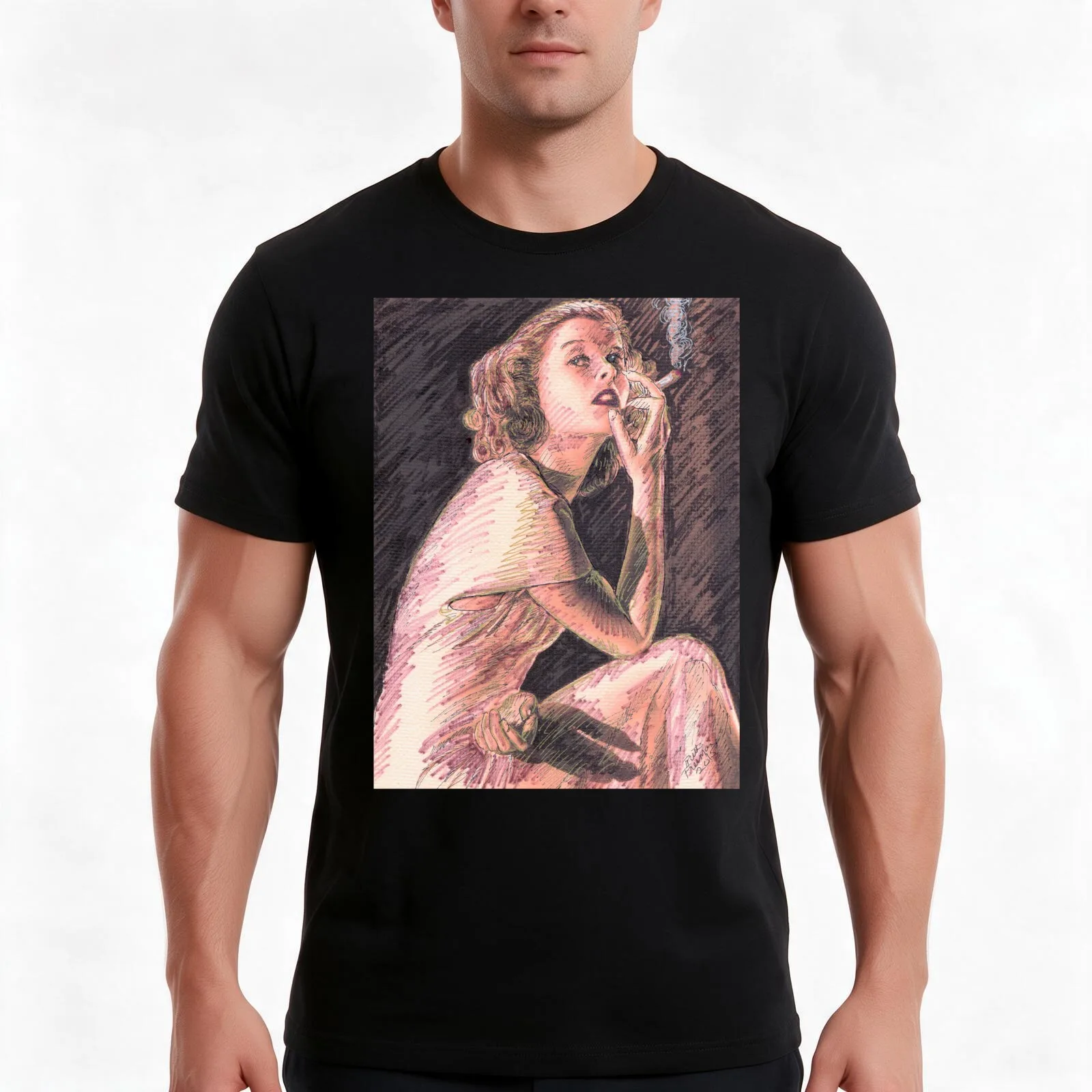 KATHERINE HEPBURN T-Shirt, Summer Casual Cotton Tee, Oversized Streetwear Tops, Vintage Graphic Print, Loose Fit Short Sleeve