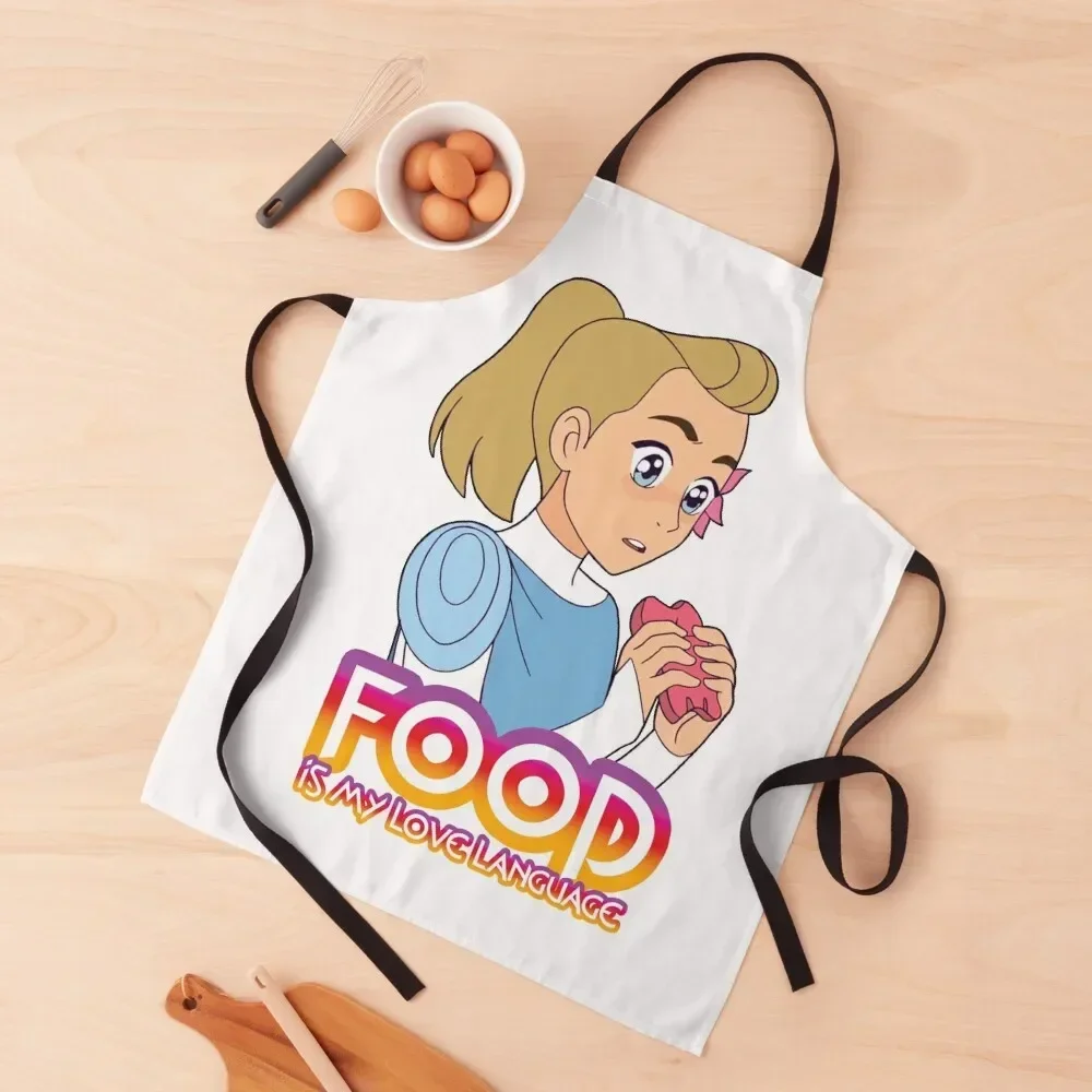 

Food Is My Love Language Apron For Cosmetologist Kitchen on the wall painters manicurist Apron