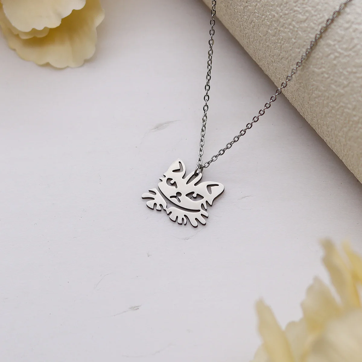 

Cxwind Cute Little Wild Cat Kitten Pendant Necklace for Women Stainless Steel Jewelry Necklaces Birthday Valentine Gift 2025