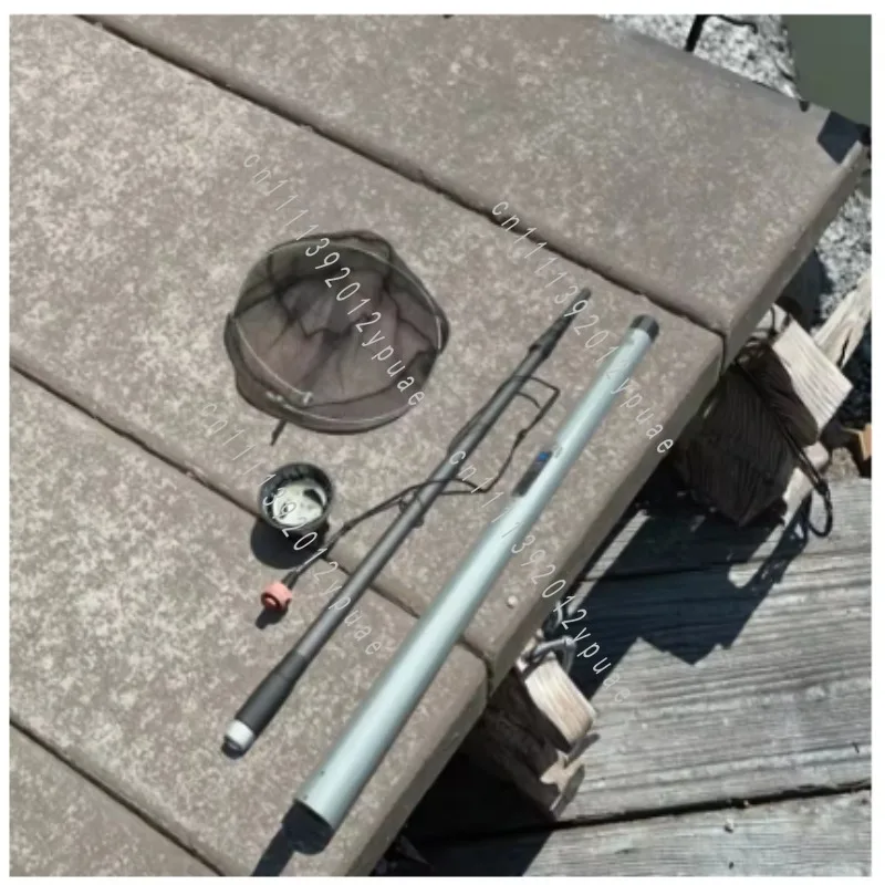 4.2 Meter Automatic Telescopic Fishing Landing Net, Aluminum Alloy Ultra Light Portable Fishing Tool for Angling