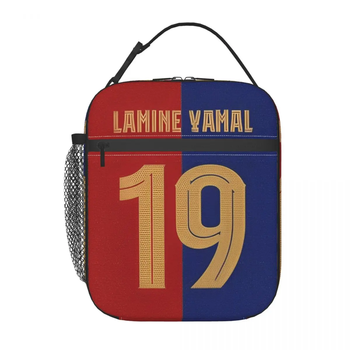

Номер 19, футбольная изолированная сумка для обеда Lamine Y-Yamal, термосумка, контейнер для еды, большая сумка-тоут, ланч-бокс для девочек и мальчиков, колледж, путешествия