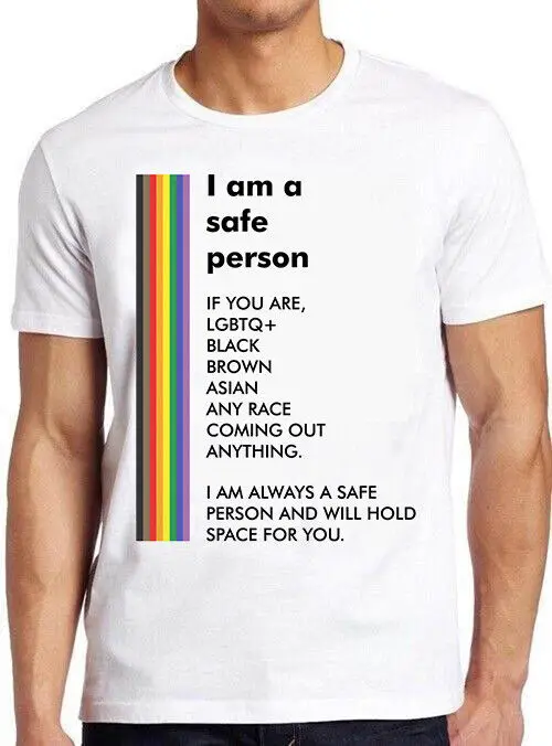 

I Am A Safe Person LGBTQ LGBT Pride Meme Cool Cult Movie Gift Tee T Shirt