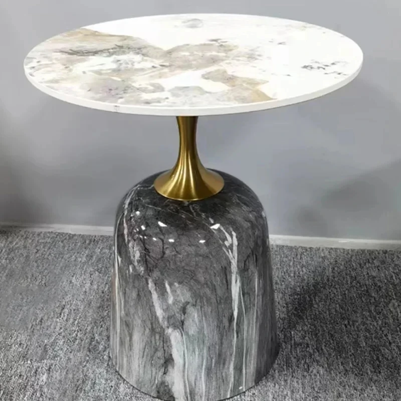 Living Room Minimalist Coffee Tables Round  Luxury Nordic GlamourCoffee Tables Modern Marble Muebles Para El Hogar Furniture