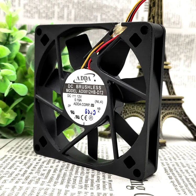 

Adda AD0812HB-D72 8015 12V 0.19A Computer Chassis 8cm Mm Silent Cooling Fan