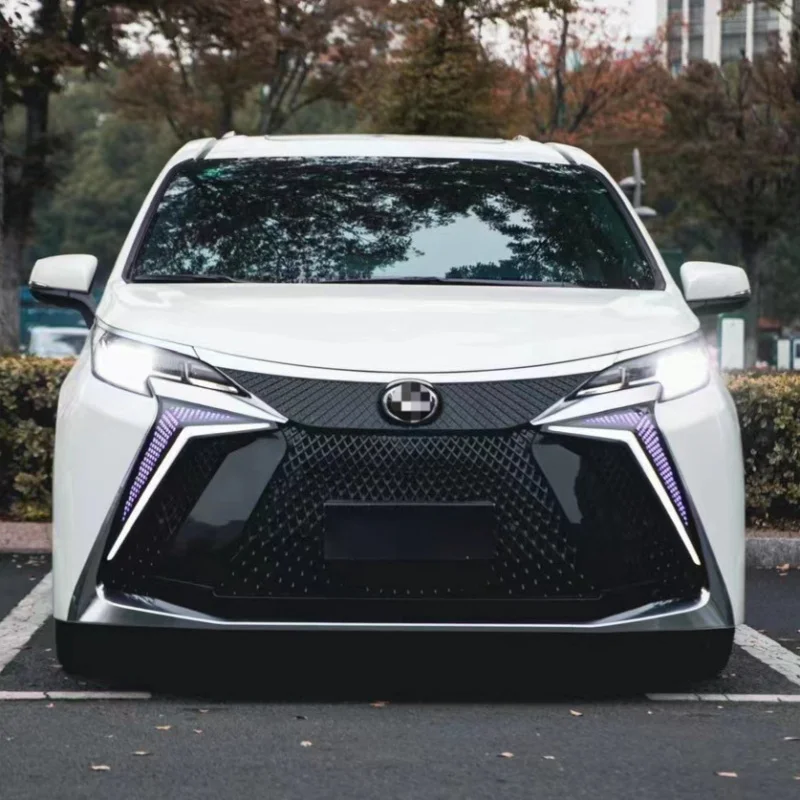 Suitable for 2021-2023 , ToyotaSienna Gravida Modified Upgrade Large Surround Ocean Whale Front Bumper