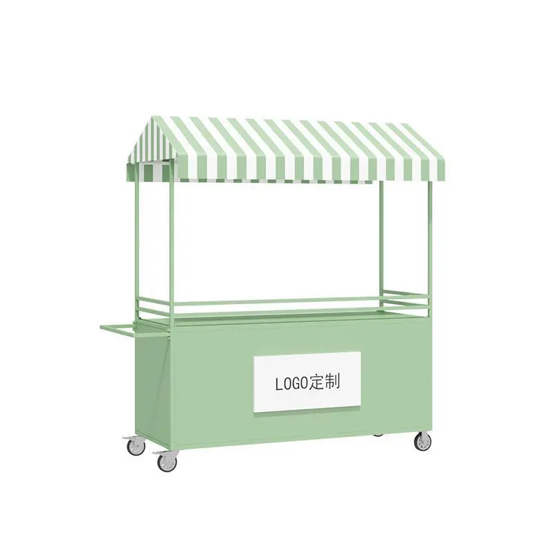 LH wrought iron night market stall special mobile trolley mobile stall snack cart
