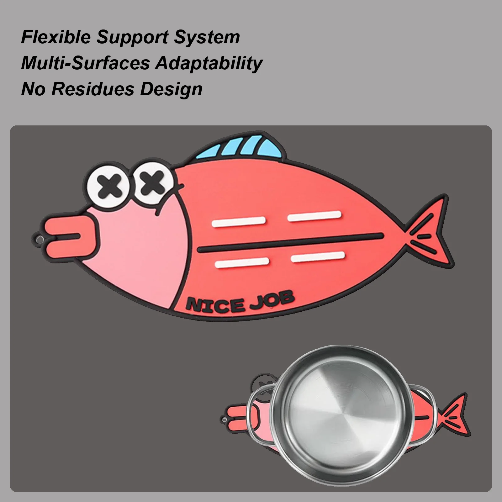 

Грелки для кухонной стойки, милый силиконовый нескользящий коврик для сушки с героями мультфильмов, коврик для миски с горячей едой для домашнего ресторана под сливом