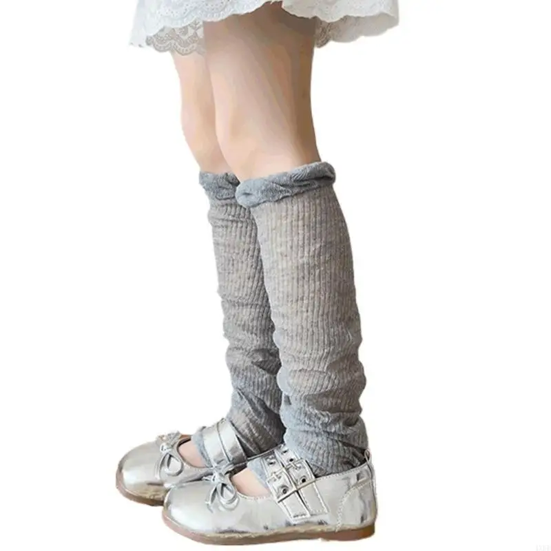 Spring Thin Leg Case Breathable Pile Up Socks Calf Socks Ballet Sock Cover Color Arm Sleeve