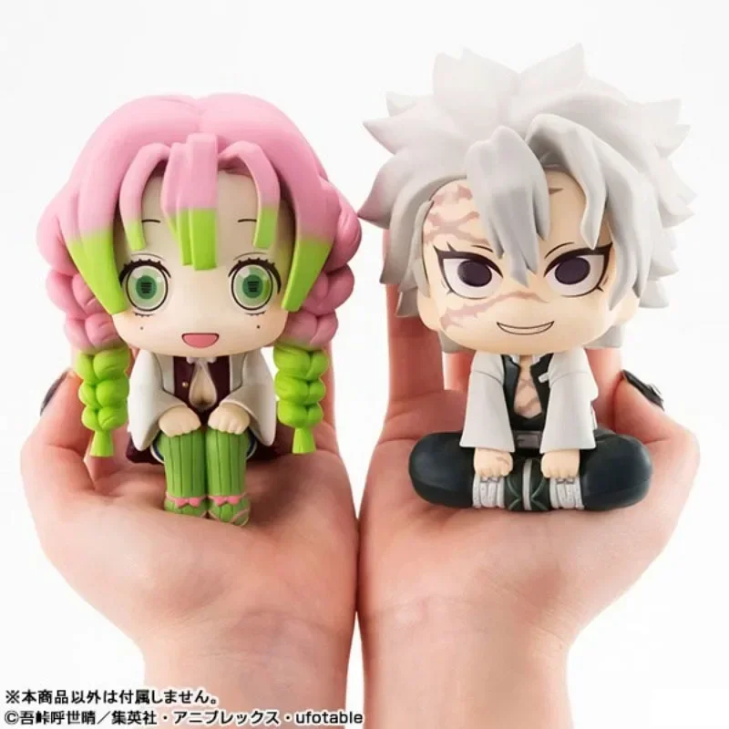 MEGA HOUSE Genuine Demon Slayer Anime Figure Kanroji Mitsuri Obanai Sabito Look Up Action Figure Toys For Kids Xmas Gift Model