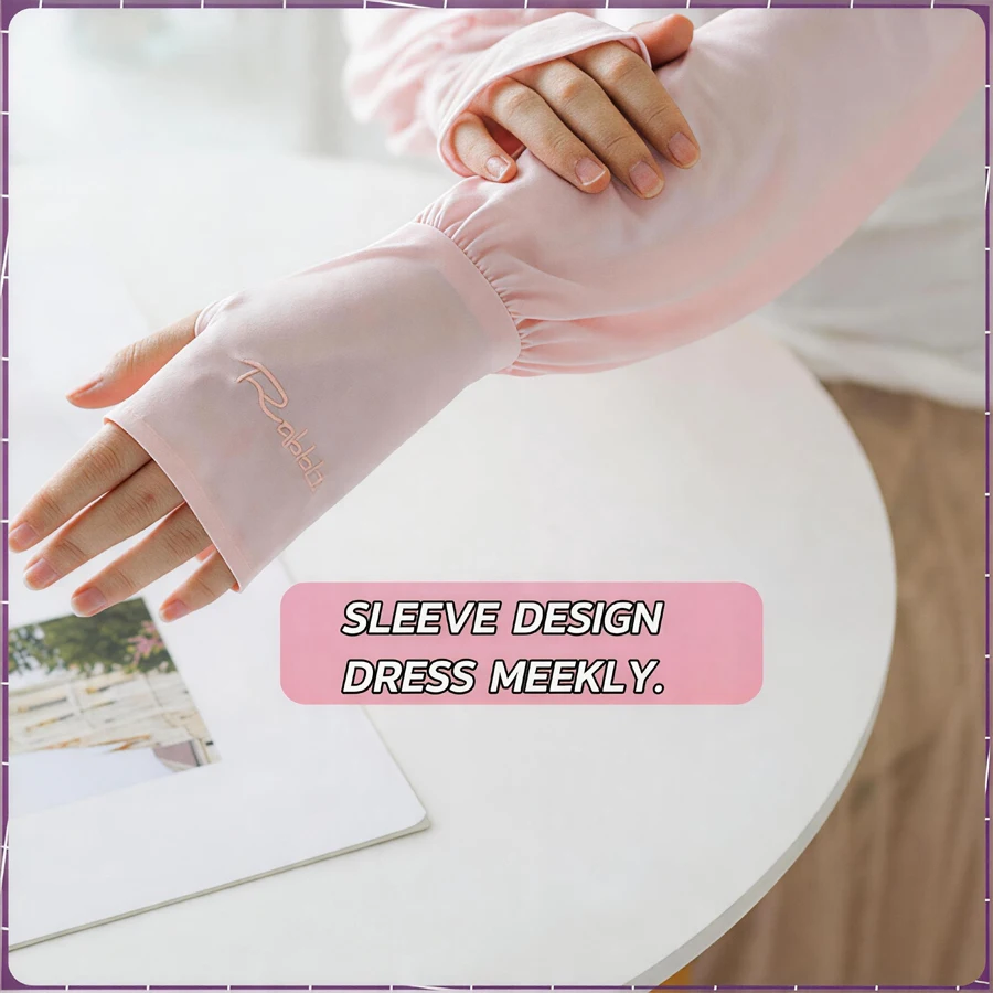Women's Summer Cooling & Breathable Arm Sleeves – Loose, High-Stretch Outdoor Sports Arm Guards – Fashion Apparel Accessories view 2
