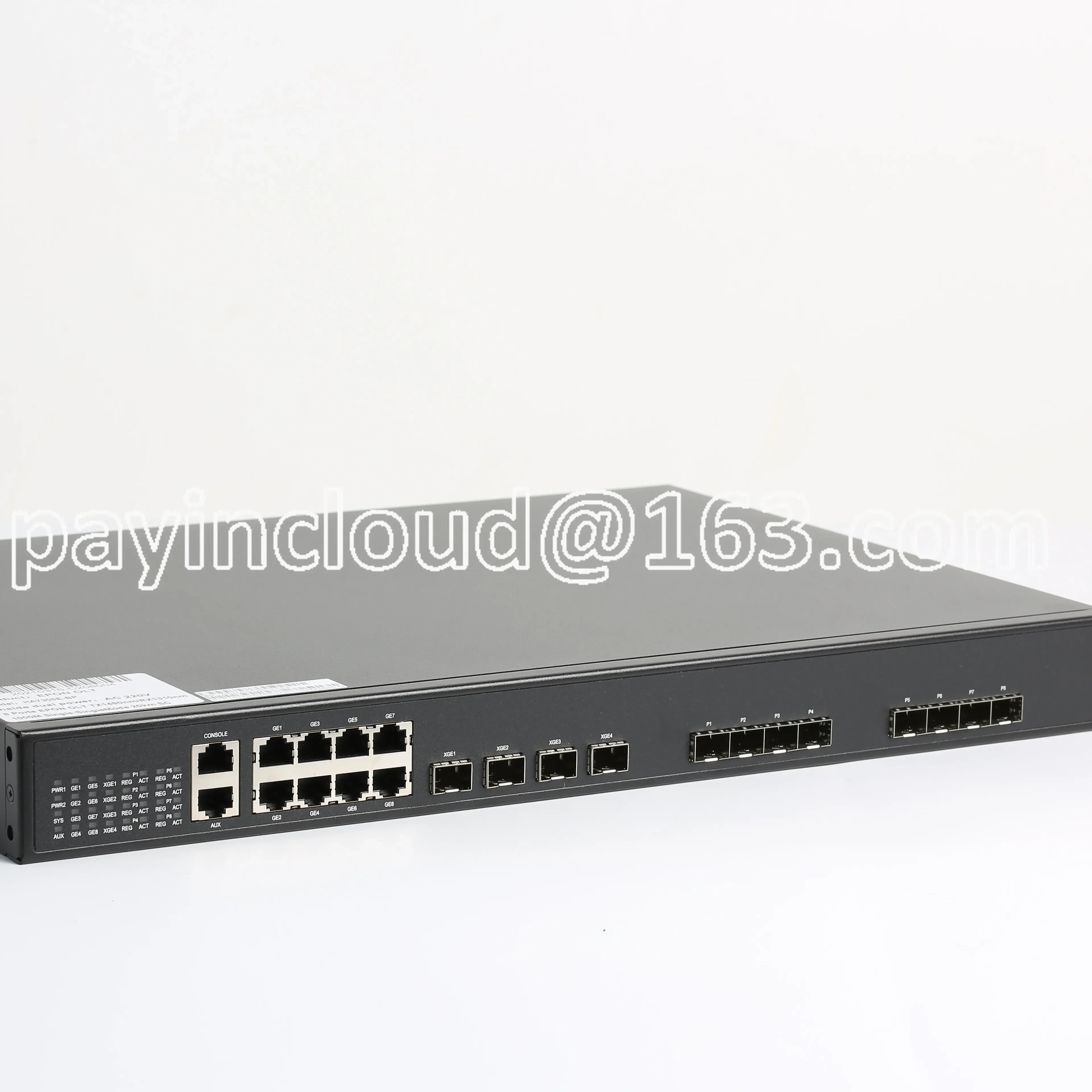 

1U Standard Montato Su Rack 8 Porte Epon Olt SFP PON + 12 Uplink Attrezzatura In Fibra Ottica Compatibile Ftth