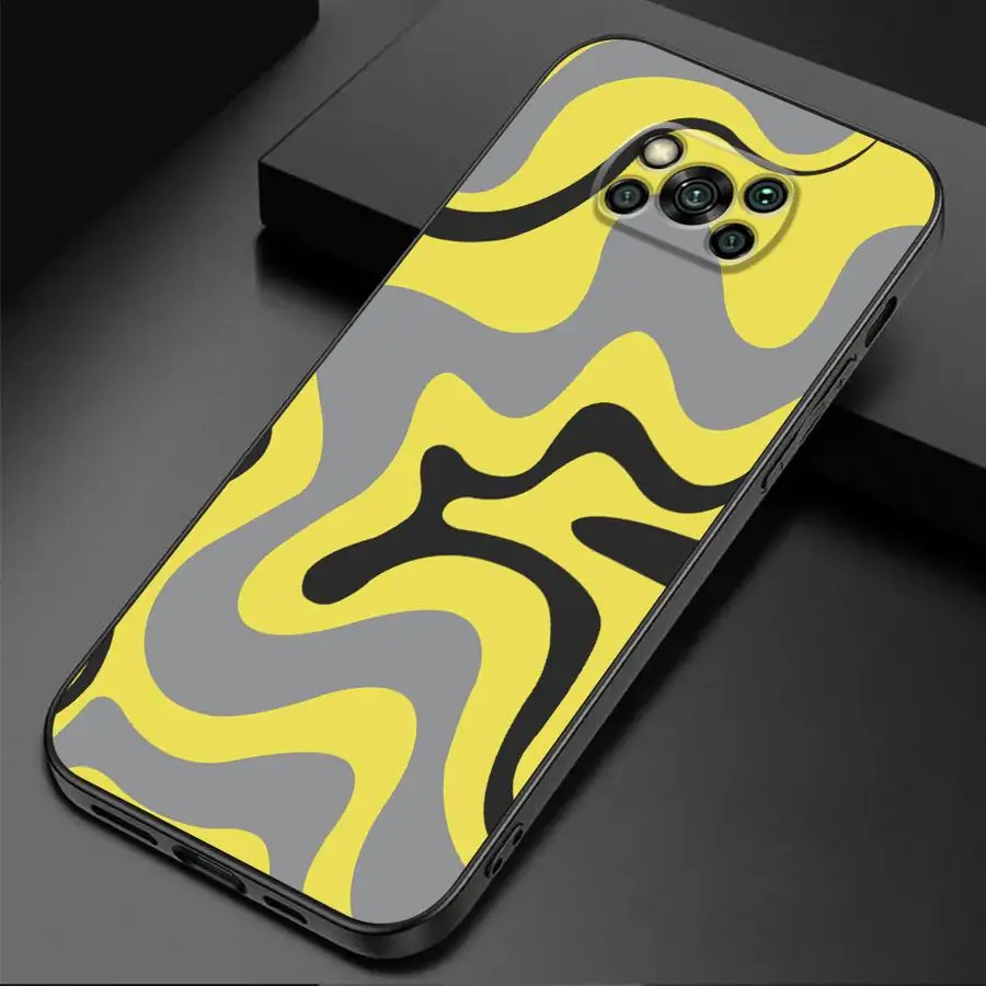 Swirl Abstract Pattern Beige And Sage Cover Phone Case for Poco C40 M3 X4 GT X3 NFC M5 M4 Pro 5G F5 F1 C50 C51 X4 Pro TPU Soft