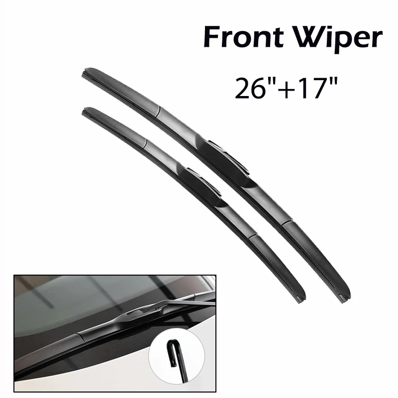 Wiper Front & Rear Windscreen Wiper Blades Set For Nissan Qashqai J11 2013 2014 2015 2016 2017 2018 2019 2020 26\