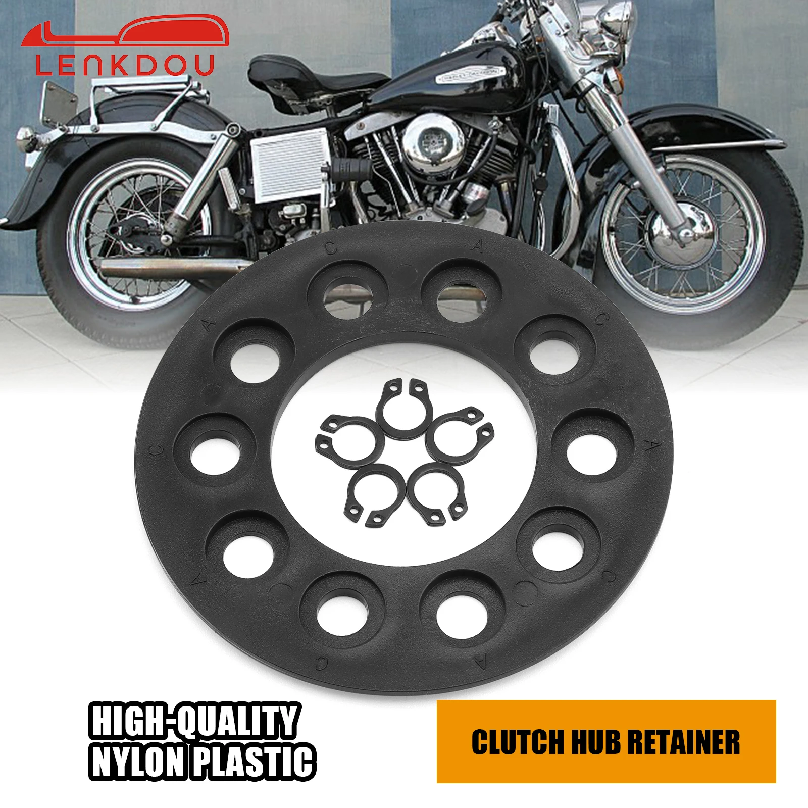 Motorcycle Adjustable Clutch Hub Retainer For Harley Big Twin SHOVELHEAD PANHEAD 4 Speed 1936-1984 10 Spring 5 Stud Clutch Hub