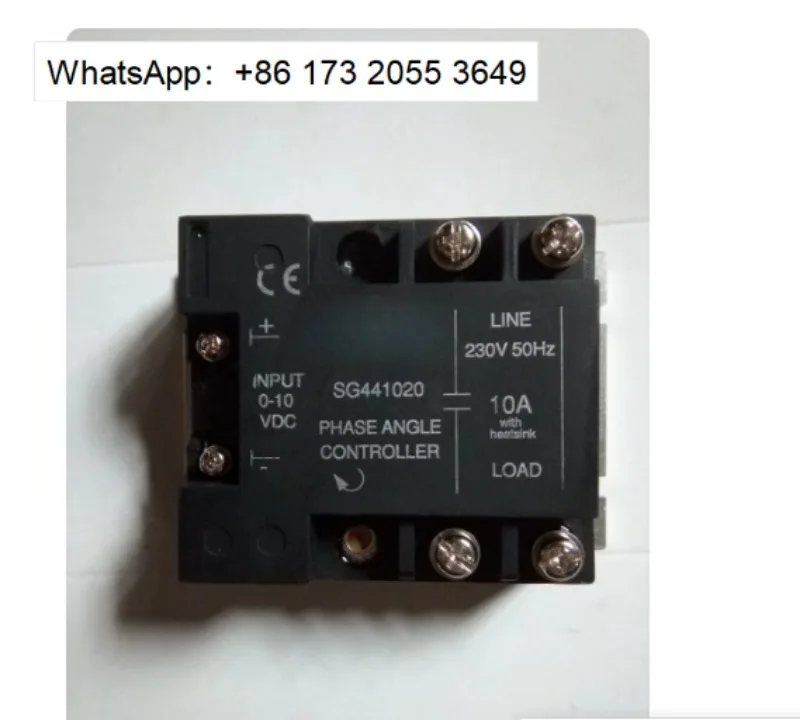 Phase Angle Control Solid State Relay SG441020 SG444020 SG449020 0-10VDC Input 10A Output SSR for Industrial Voltage Regulation