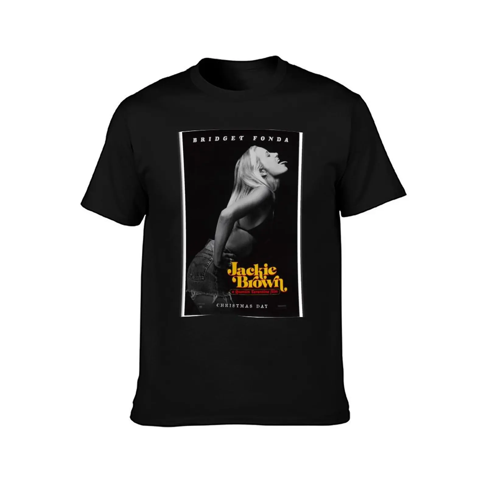 Bridget Fonda Jackie Brown 1997 movie T-Shirt, Summer Casual Cotton Tee, Oversized Streetwear Tops, Vintage Graphic Print
