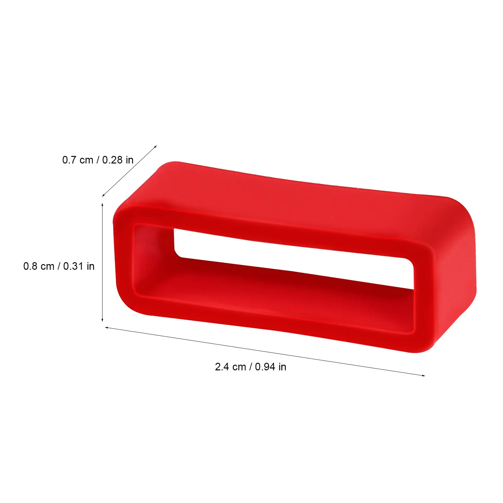24Pcs High Elasticity Silicone Watch Strap Rings Watch Band Holders Keepers Fastener Loops for Bands
