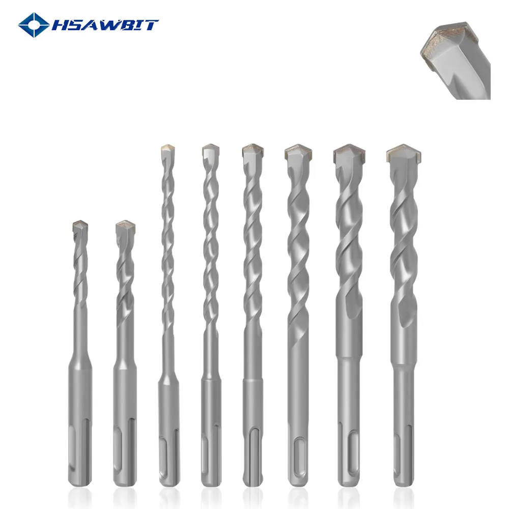 

1 шт. электрический молоток SDS Plus, сверло 6-16 мм для бетона, стен, кирпича, блока, кирпичной кладки, сквозной стены, сплав, молоток, сверла