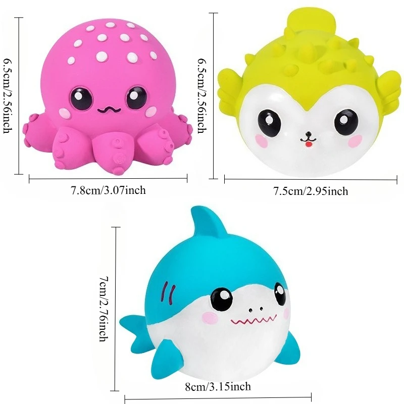 Pet Latex Toy Dog Chew Toy, Bite-Resistant, Squeaky, for Puppies Small Dogs, Teething Cleaning