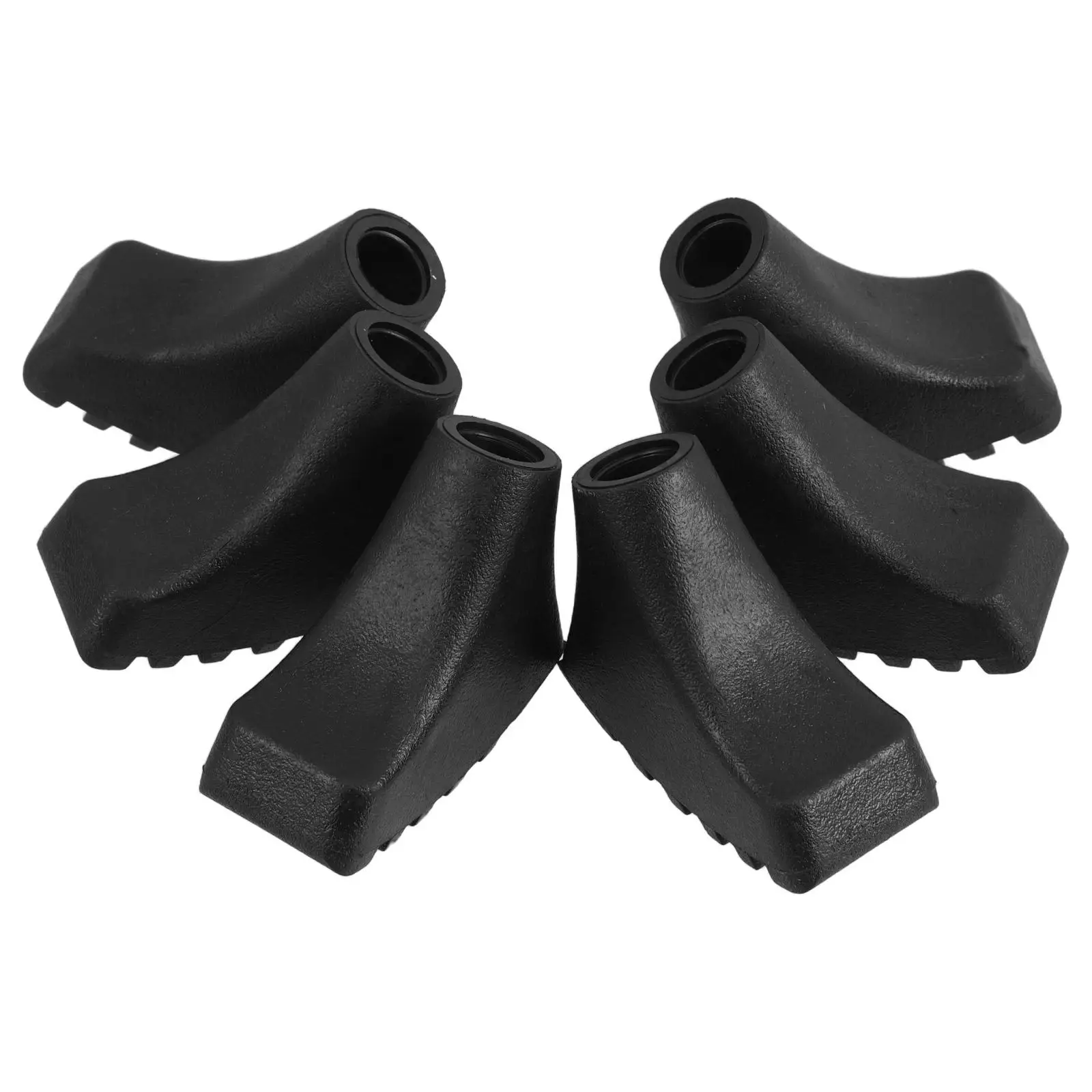 

6pcs Trekking Tips Walking Stick Ends Protector Hiking Walking Stick Ends Camping Accessories AntiSlip Standard Size